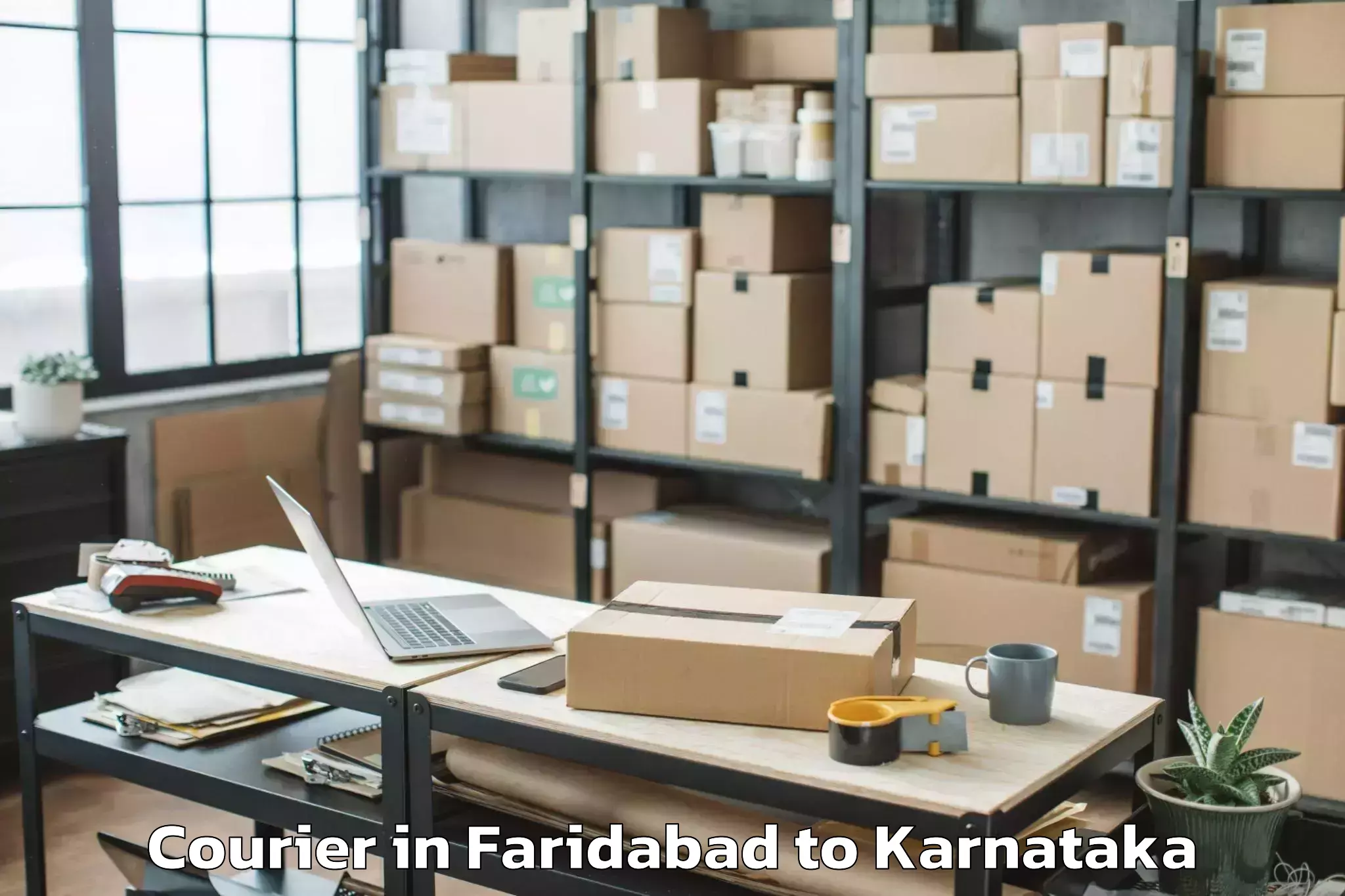 Trusted Faridabad to Davangere Courier